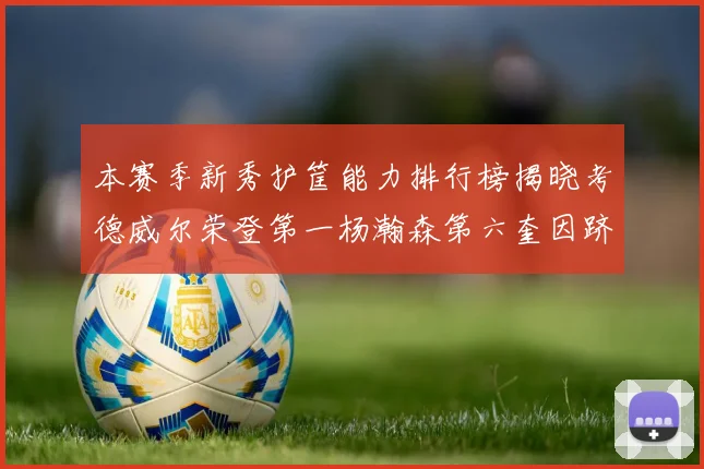本赛季新秀护筐能力排行榜揭晓考德威尔荣登第一杨瀚森第六奎因跻身前十